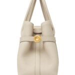 LORO PIANA SMALL GHIERA SHOPPER LIGHT TRAVERTINE
