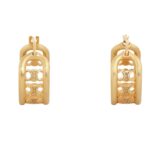 CELINE TRIOMPHE MULTI HOOPS IN BRASS WITH GOLD FINISH