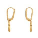 CELINE TRIOMPHE MOBILE EARRINGS IN BRASS WITH GOLD FINISH