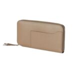 LORO PIANA EXTRA ZIP AROUND PURSE WARM MASTIC