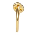 CELINE KNOT RING IN BRASS WITH GOLD FINISH