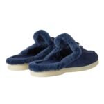 LORO PIANA CHARMS WALK BABOUCHE LOAFER MIDNIGHT BLUE