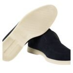 LORO PIANA OPEN WALK ANKLE BOOT ARGO BLUE MELANGE