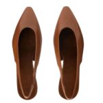 LORO PIANA REBECCA SLINGBACK SADDLE BROWN