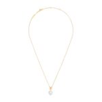 CELINE LES PERLES NECKLACE IN RESIN PEARL AND BRASS WITH GOLD FINISH