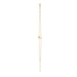 CELINE LES PERLES BRACELET IN RESIN PEARL AND BRASS WITH GOLD FINISH