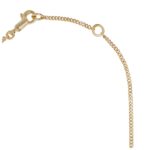 CELINE ALPHABET H NECKLACE IN BRASS WITH GOLD FINISH