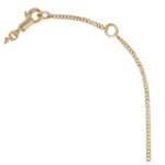CELINE ALPHABET U NECKLACE IN BRASS WITH GOLD FINISH