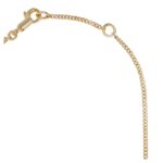 CELINE ALPHABET Z NECKLACE IN BRASS WITH GOLD FINISH