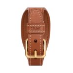 CELINE LES CUIRS BRACELET IN CALFSKIN AND BRASS WITH GOLD FINISH