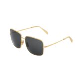 CELINE TRIOMPHE RHINESTONE 01 SUNGLASSES IN METAL WITH CRYSTALS GOLD-SMOKE