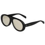 CELINE AVIATOR S300 SUNGLASSES IN ACETATE WITH MIRROR LENSES BLACK