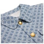 CELINE TRUCKER JACKET IN MONOGRAM CHAMBRAY COTTON