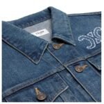 CELINE TRUCKER JACKET IN DARK UNION WASH DENIM