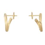 CELINE TORSION EARRINGS IN YELLOW GOLD AND DIAMONDS