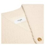 CELINE OVERSIZED JACKET IN CASHMERE NATTÉ IVOIRE