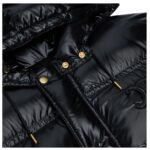 CELINE CROPPED TRIOMPHE DOWN JACKET IN LIGHTWEIGHT NYLON