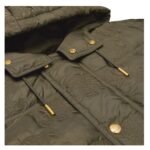 CELINE CROPPED TRIOMPHE DOWN JACKET IN LIGHTWEIGHT NYLON
