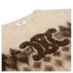 CELINE CREW NECK SWEATER IN FAIR ISLE MOHAIR
