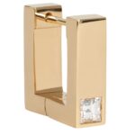 CELINE SENTIMENTAL SQUARE EARRING IN YELLOW GOLD AND DIAMOND