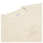 CELINE TRIOMPHE CREW NECK SWEATER IN MOHAIR AND SILK