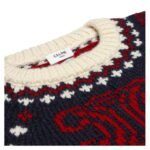 CELINE TRIOMPHE CREW NECK SWEATER IN FAIR ISLE WOOL