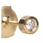 CELINE SENTIMENTAL BRILLANT STUD IN YELLOW GOLD AND DIAMOND
