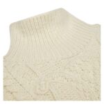 CELINE HIGH NECK SWEATER IN ARAN ALPACA WOOL