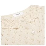 CELINE CROPPED CARDIGAN IN POINTELLE COTTON