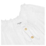 CELINE EMBROIDERED FOLK DRESS IN COTTON MUSLIN