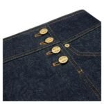 CELINE TRAPEZE MINI SKIRT IN RINSED WASH DENIM