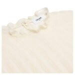 CELINE CROPPED BLOUSE IN MUSLIN COTTON AND WOOL