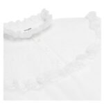 CELINE EMBROIDERED ROMY SHIRT IN COTTON MUSLIN