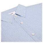 CELINE CROPPED SHIRT IN STRIPED COTTON LINEN