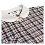 CELINE CROPPED SHIRT IN CHECK SILK