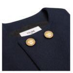 CELINE TOP IN DOUBLE FACED WOOL TRICOTINE