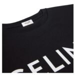 CELINE LOOSE T SHIRT IN COTTON JERSEY BLACK-WHITE