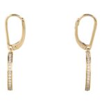 MEDAILLE CELINE EARRINGS IN YELLOW GOLD AND DIAMONDS