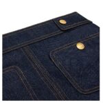 CELINE TRAPEZE MINI SKIRT IN RAW WASH DENIM