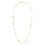 LES PERLES CELINE NECKLACE IN STRASS RESIN PEARLS AND BRASS WITH GOLD FINISH