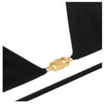 CELINE TRIOMPHE TRIANGLE TOP IN MATTE JERSEY BLACK