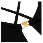CELINE TRIOMPHE SWIMSUIT IN MATTE JERSEY BLACK