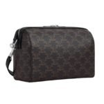 CELINE MINI BOSTON IN TRIOMPHE CANVAS AND CALFSKIN