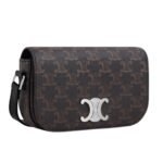 CELINE SMALL CROSSBODY BAG TRIOMPHE IN TRIOMPHE CANVAS AND CALFSKIN