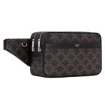 CELINE BELT BAG IN TRIOMPHE CANVAS AND CALFSKIN