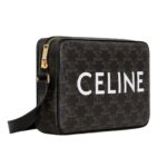 CELINE MEDIUM MESSENGER BAG IN TRIOMPHE CANVAS WITH CELINE PRINT