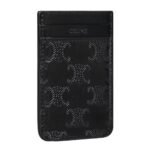 CELINE MAGNET CARD HOLDER IN CALFSKIN WITH TRIOMPHE EMBOSSED