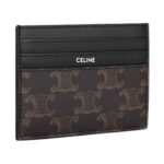 CELINE LARGE CARD HOLDER IN TRIOMPHE CANVAS AND CALFSKIN