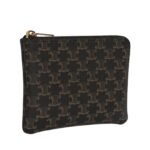CELINE COIN AND CARD POUCH IN TRIOMPHE CANVAS