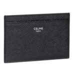 CELINE CARD HOLDER IN GRAINED CALFSKIN
